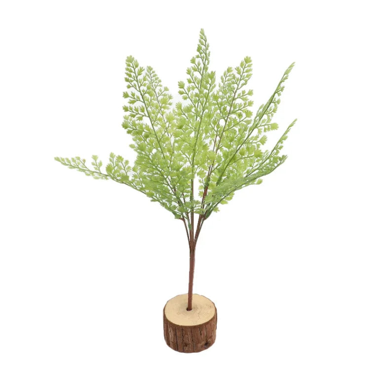 5PCS 45CM Artificial Plants Fake Boston Fern Greenery Outdoor UV Resistant Faux Plastic Plants Garden Porch Window Box Decor