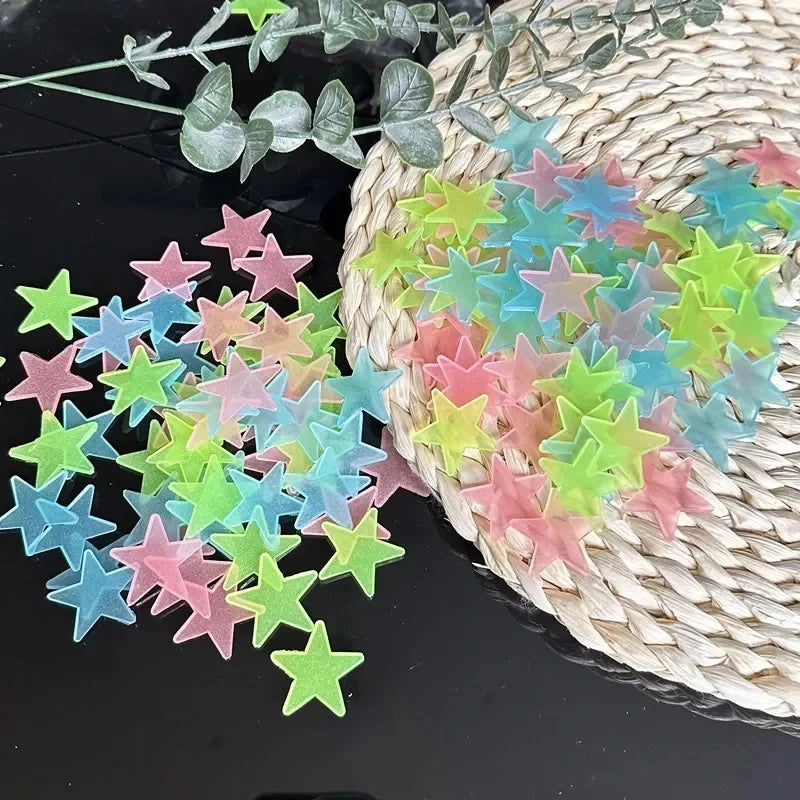 3D Glowing Star Stickers Stars Shining in The Dark Children&