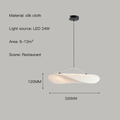 Nordic Wabi Sabi Pendant Lamp for Bedroom Living Dining Home Decoration Designer Scandinavian White Led Hanging Chandelier Light