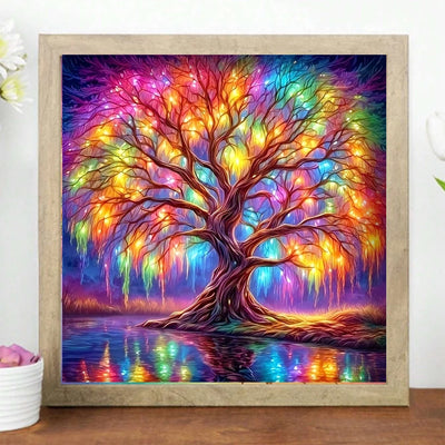 1 piece Set Tree DIY diamond painting, DIY diamond painting set accessories, suitable for home living