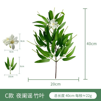 Artificial Green Plant Fake Eucalyptus Leaf Flower Arrangement Accessories Wedding Home Decoration Fake Flowers