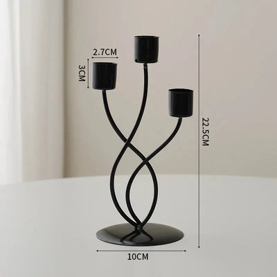 1pcs Candlestick Crafts Simple Nordic Desk Candle Ornament Candle Holder for Dining Room Thanksgiving Wedding Festivals Gift