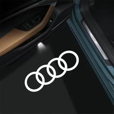 2PCS Led Car Door logo Welcome Light For Audi A4 B5 B6 B7 B8 B9 A1 A3 8V 8P 8L A6 C7 A5 A7 A8 Q3 Q5 Q7 TT S3 S6 Sline Quattro