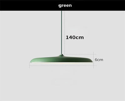 UFO Metal Led Pendant Light Modern Art Design Suspension Round Indoor Hanging Lamp Nordic Kitchen Dining Living Room Home Decor