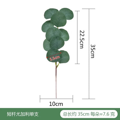 Artificial Green Plant Fake Eucalyptus Leaf Flower Arrangement Accessories Wedding Home Decoration Fake Flowers