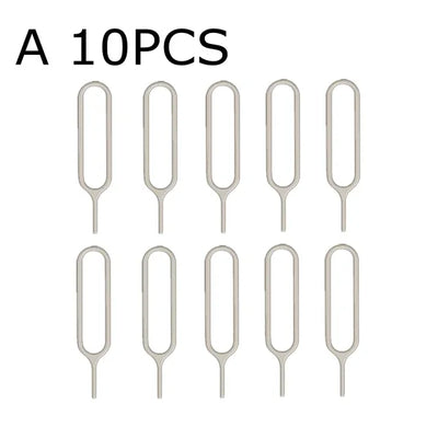 100-1PCS Metal Eject Sim Card Tray Open Pin Key Tool for IPhone 14 13 SamSung Xiaomi Apple IPad Tablet Universal Removal Needle