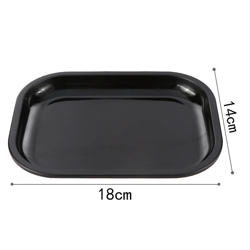 18*14cm Metal Tobacco Rolling Tray Cigarette smoking Accessories Dish Tin Storage Plate Small Roller Container