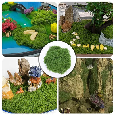 30/100g Artificial Green Plants Eternal Life Moss Lawn Mini Landscaping Home Garden Room Decoration Fake Grass DIY Crafts Gifts