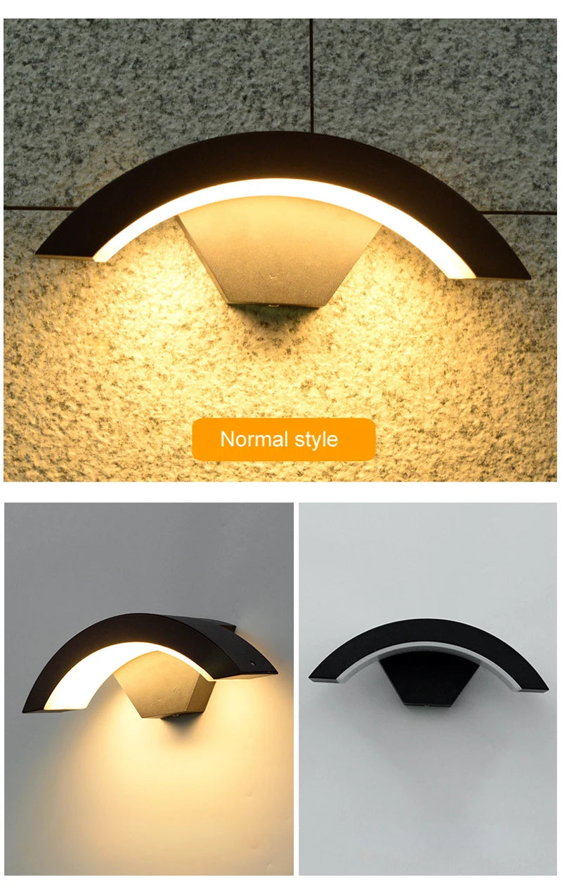 Outdoor Wall Light Waterproof IP65 Radar Motion Sensor Outdoor Lighting Porch Sconce Balcony Garden Outside Wall Lamp Vestibule