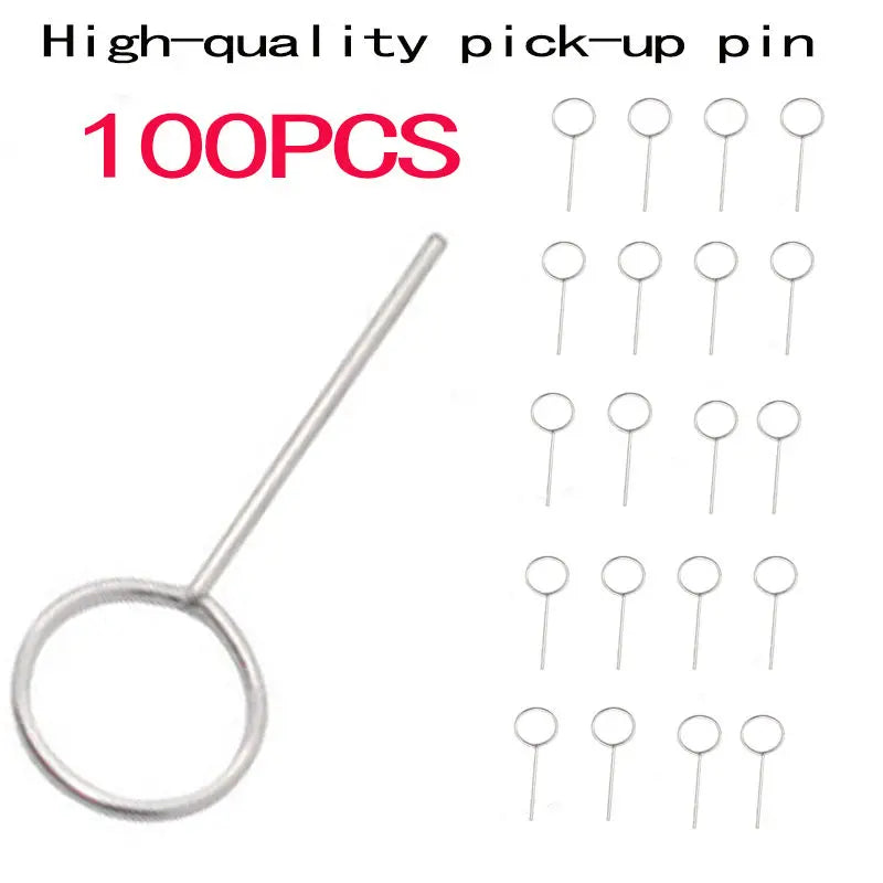 100pcs Eject Sim Card Ejector Tool Pick-up Pin Universal Mobile Phone Remover Tray to Open For IPhone 13 Xiaomi Samsung huawei