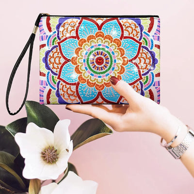 1pc/Set DIY Purses Diamond Painting Mandala Kits for Adults PU Leather Handbags Cactus Diamond Art Purses for Women