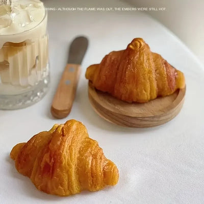 Cream Flavored Croissant Creative Aromatherapy Candle Home Decorations Giving Friend Birthday Gift Aromatherapy Candles Souvenir