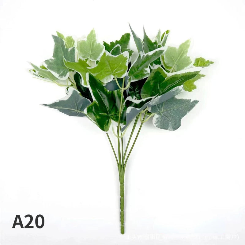 Artificial Plants Leaves Silk Tortoiseshell Leaf Dieffenbough Fake Small Fairy Taro Simulation Green Plant Living Room Decor