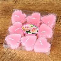 Heart-Shaped Scented Tea Candles Set Wedding Supplies Romantic Decor Creative Love Candle Marriage Proposals Birthday Gift