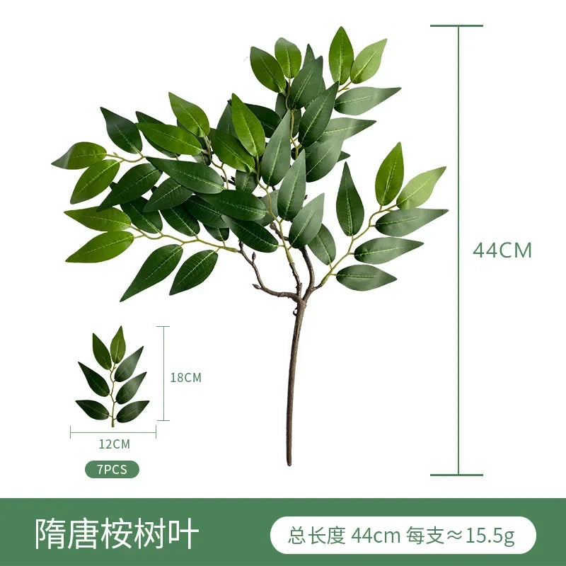 Artificial Green Plant Fake Eucalyptus Leaf Flower Arrangement Accessories Wedding Home Decoration Fake Flowers