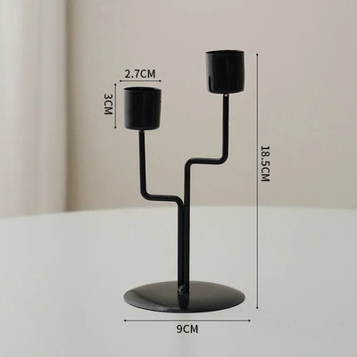 1pcs Candlestick Crafts Simple Nordic Desk Candle Ornament Candle Holder for Dining Room Thanksgiving Wedding Festivals Gift