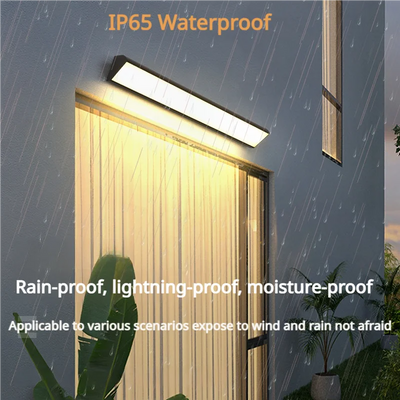 Outdoor long strip wall lamp waterproof IP65, modern and simple LED wall lamp, suitable for courtyard, garden, outdoor lighting.