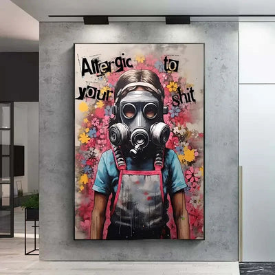 Banksy Graffiti Boy Girl with Balloon on Canvas Posters Prints Pop Street Wall Art Painting for Living Room Home Decor Cuadros