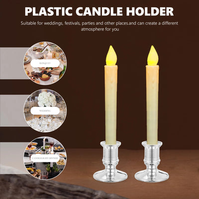 20Pcs Candlestick Base Holder Wedding Table Decoration Party Living Room Home Decor Modern Traditional Dinner Candlestick