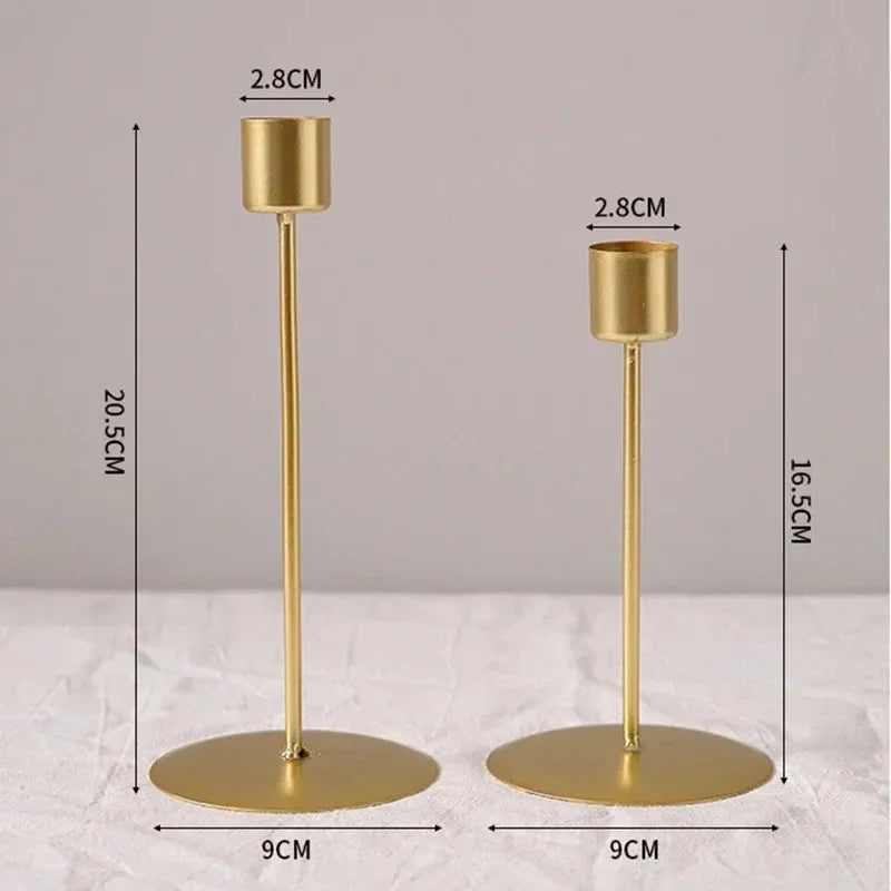 1pcs Candlestick Crafts Simple Nordic Desk Candle Ornament Candle Holder for Dining Room Thanksgiving Wedding Festivals Gift