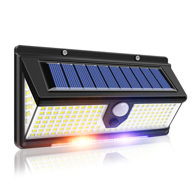 Solar Led Light Outdoor Garden Decoration 172led Lights With 3 Working Mode IP65 Waterproof Solar Motion Sensor Wall Lamp