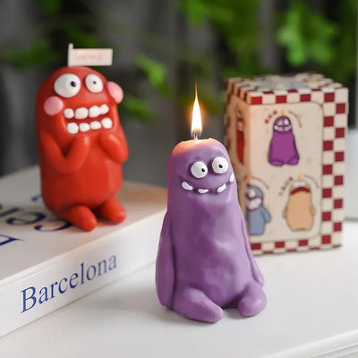 Clay Man Monster Candles Wholesale Funny Aromatherapy Candles Birthday Gift with Handmade Shaped Aromatherapy Candles