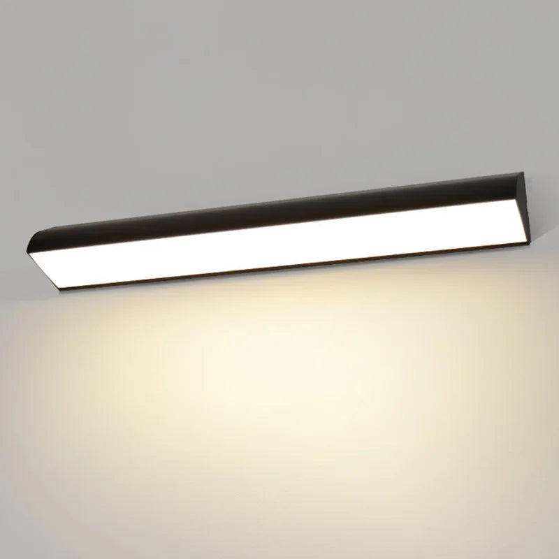 Outdoor long strip wall lamp waterproof IP65, modern and simple LED wall lamp, suitable for courtyard, garden, outdoor lighting.